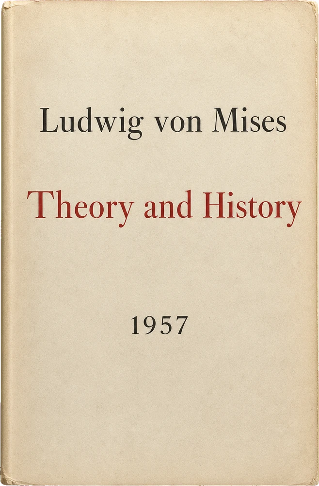 Theory and History: An Interpretation of Social and Economic Evolution, featured binding artwork